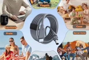 Cabo USB-C 100W de 5 metros para Starlink Mini e power bank