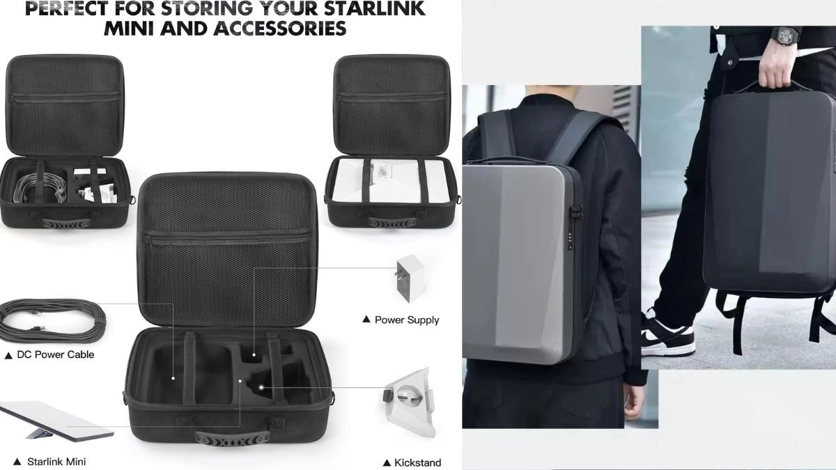 capa para starlink mini, capa rígida à prova dágua, à prova de choque,